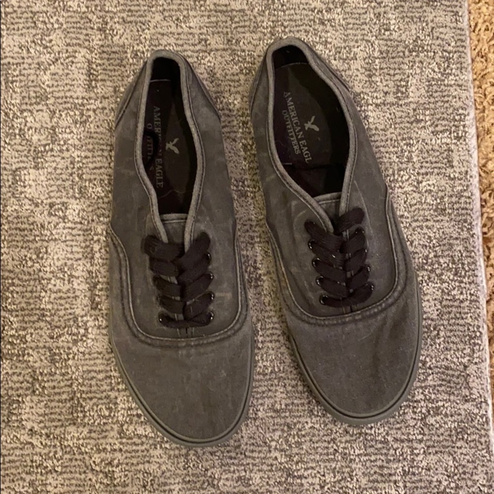Grey skater shoes